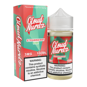 Cloud Nurdz Strawberry Kiwi Synthetic Nicotine 100ml E-Juice