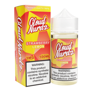 Cloud Nurdz Strawberry Lemon Synthetic Nicotine 100ml E-Juice