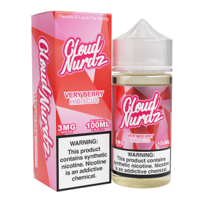 Cloud Nurdz Very Berry Hibiscus Synthetic Nicotine 100ml E-Juice