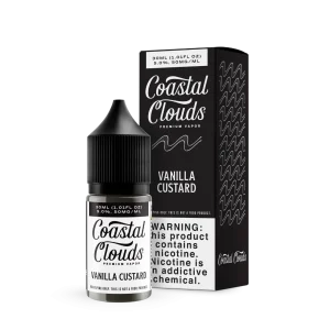 Coastal Clouds Vanilla Custard Tobacco 30ml Salt E-Juice
