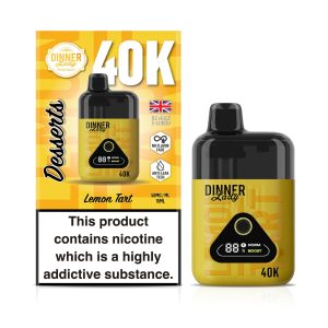 Dinner Lady Desserts 40K Puff Disposable - Lemon Tart