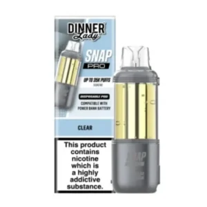 Dinner Lady Snap Pro 35K Pre-Filled Replacement Pod Cartridge - 1PK - Clear