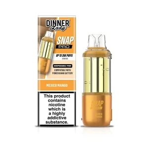Dinner Lady Snap Pro 35K Pre-Filled Replacement Pod Cartridge - 1PK - Mexico Mango