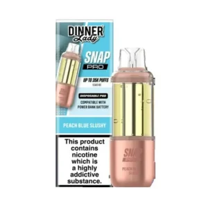Dinner Lady Snap Pro 35K Pre-Filled Replacement Pod Cartridge - 1PK - Peach Blue Slushy