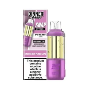 Dinner Lady Snap Pro 35K Pre-Filled Replacement Pod Cartridge - 1PK - Raspberry Peach Lime