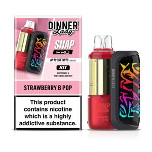 Dinner Lady Snap Pro Kit 35K Puff Disposable - Strawberry B Pop