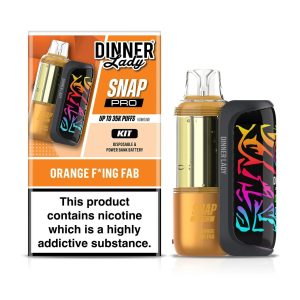 Dinner Lady Snap Pro Kit 35K Puff Disposable - Orange F-ing Fab