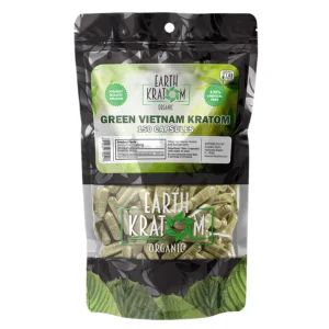 Earth Kratom Capsules 150CT - Green Vietnam