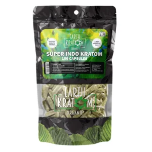 Earth Kratom Capsules 150CT - Super Indo