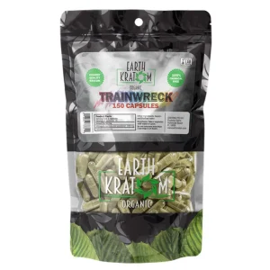 Earth Kratom Capsules 150CT - Trainwreck