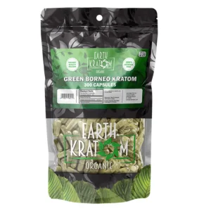 Earth Kratom Capsules 300CT - Green Borneo