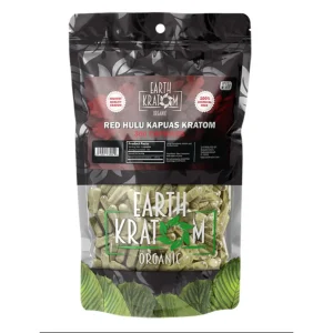 Earth Kratom Capsules 300CT - Red Hulu Kapuas