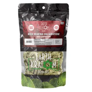 Earth Kratom Capsules 300CT - Red Maeng Da