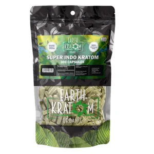 Earth Kratom Capsules 300CT - Super Indo