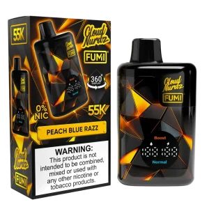 FUMI X CLOUD NURDZ Zero Nicotine 55K Puff Disposable