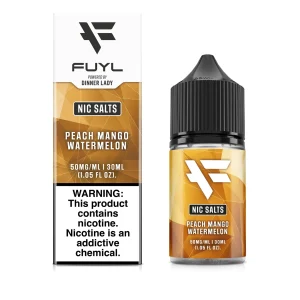 FUYL By Dinner Lady Peach Mango Watermelon Salts 30ml E-Juice - 50 MG