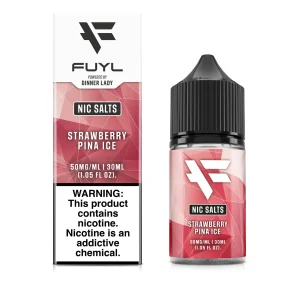 FUYL By Dinner Lady Strawberry Pina Ice Salts 30ml E-Juice - 50 MG
