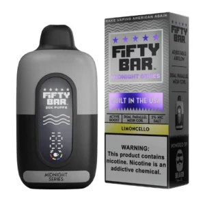 Fifty Bar V2 20000 Puff Disposable - Midnight Series - Limoncello