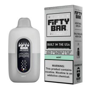 Fifty Bar V2 20000 Puff Disposable - Mint - White Series