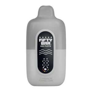 Fifty Bar V2 Silver Series 2% 20000 Puff Disposable - Cinnamon Funnel Cake