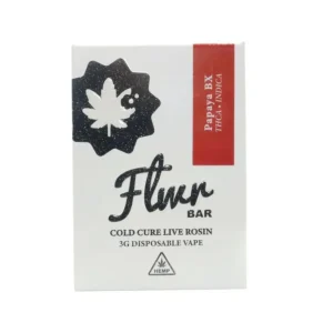 Flwr Bar THCA Cold Cure Live Rosin Disposable 3G - Papaya BX/Indica