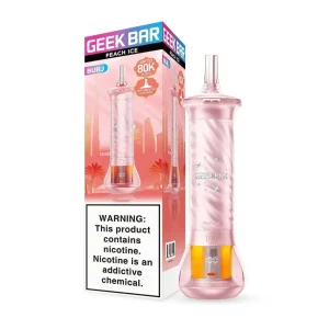 Geek Bar Burj Hookah 80K Puff Disposable - Peach Ice