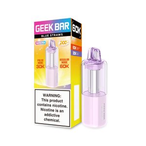 Geek Bar Mate 60K Puff Disposable Pre-Filled Replacement Pod Cartridge - 1PK - Blue Straws