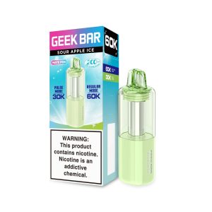 Geek Bar Mate 60K Puff Disposable Pre-Filled Replacement Pod Cartridge - 1PK - Sour Apple Ice