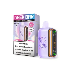 Geek Bar Pulse 2 25K Puff Disposable - Frozen White Grape