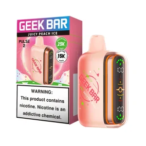 Geek Bar Pulse 2 25K Puff Disposable - Juicy Peach Ice