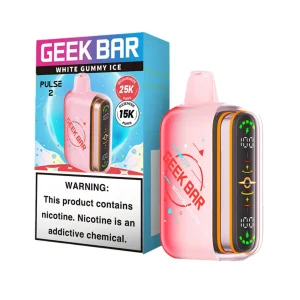 Geek Bar Pulse 2 25K Puff Disposable - White Gummy Ice