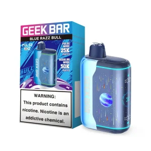 Geek Bar Pulse X2 50K Puff Disposable - Bull Edition Blue Razz Bull
