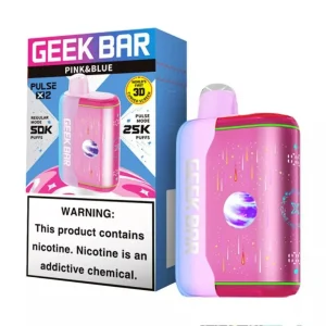 Geek Bar Pulse X2 50K Puff Disposable - Pink & Blue
