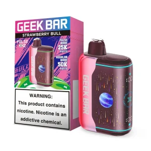 Geek Bar Pulse X2 50K Puff Disposable - Bull Edition Strawberry Bull