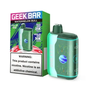 Geek Bar Pulse X2 50K Puff Disposable - Bull Edition Watermelon Bull