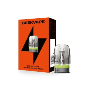 GeekVape Q Replacement Pod Cartridge V2 - 3PK - Q0.8 OHMS (Side Fill 3ML)