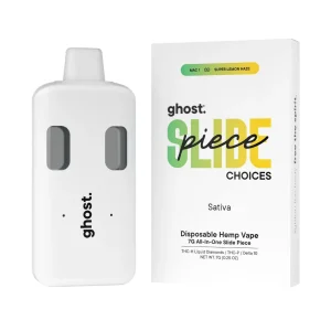 Ghost THC-H/THC-P/Delta-10 Liquid Diamonds All-In-One Slide Piece Disposable 7G - MAC1- Super Lemon Haze/Sativa