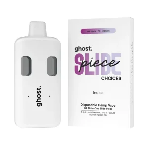Ghost THC-H/THC-P/Delta-10 Liquid Diamonds All-In-One Slide Piece Disposable 7G - The Purps-Pie Face/Indica
