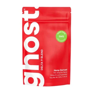 Ghost Wellness Blend Delta-9 Gummies 50MG - 10CT - Sour Apple