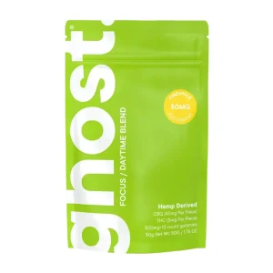 Ghost Wellness Blend Focus/Daytime Gummies 500MG - 10CT - Pineapple