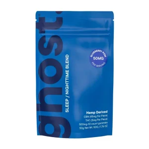 Ghost Wellness Sleep/Nighttime Gummies 500MG - 10CT - Blueberry Pom
