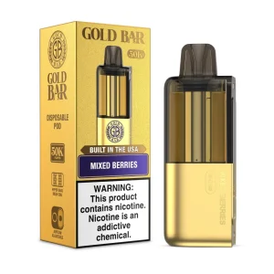 Gold Bar Max 50000 Puffs Pre-Filled Replacement Pod Cartridge - 1PK - Mixed Berries