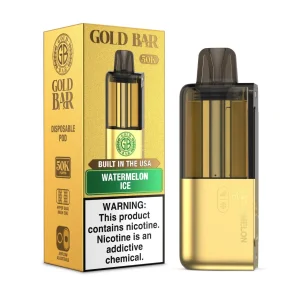 Gold Bar Max 50000 Puffs Pre-Filled Replacement Pod Cartridge - 1PK - Watermelon Ice