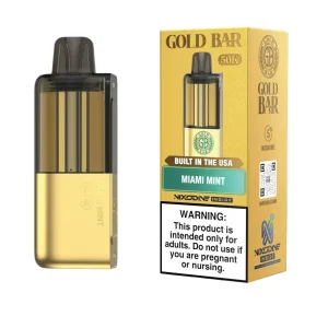 Gold Bar Max 50K Puff Pre-filled Nixodine Replacement Pod - 1PK - Miami Mint