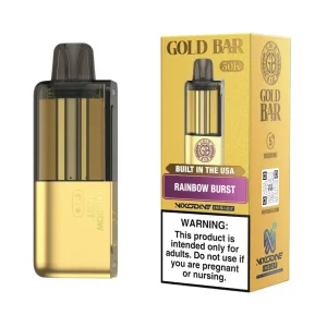 Gold Bar Max 50K Puff Pre-filled Nixodine Replacement Pod - 1PK - Rainbow Burst