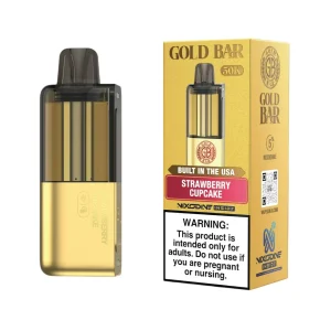 Gold Bar Max 50K Puff Pre-filled Nixodine Replacement Pod - 1PK - Strawberry Cupcake