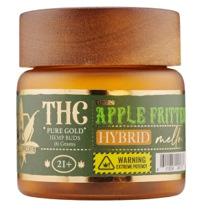 Hemp Wellness Pure Gold THC Hemp Buds 8G - Apple Fritter/Hybrid