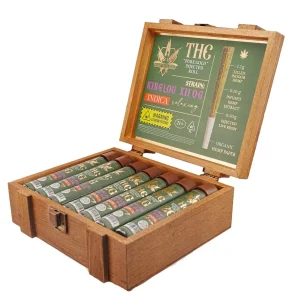 Hemp Wellness Pure Gold THC Injected Prerolls 2G -15CT - King Louis Xiii/Indica