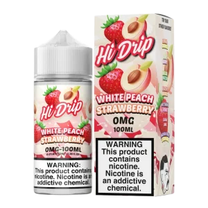 Hi Drip Iced White Peach Strawberry 100ml E-Juice