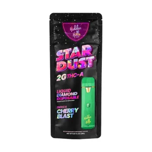Hidden Hills Star Dust Liquid Diamond THC-A Disposable 2G - Cherry Blast/Indica